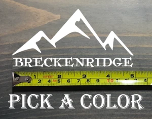 Adesivo Breckenridge 5" Breck Colorado sci montagna snowboard decalcomania XO - Foto 1 di 2