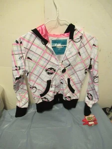 B) Girls size 7-8 Full Zip Bobby jack Hoody Music - Picture 1 of 7