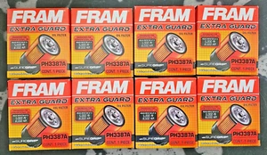FRAM Extra Guard PH3387A 10K Mile Change Interval Spin-On Oil Filter 8 Pack - Picture 1 of 2
