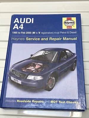 HAYNES REPAIR MANUAL 3575 AUDI A4  1995 PETROL & DIESEL - Image 1 of 4