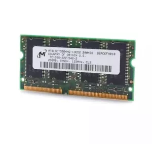 256MB 2RX16 SDRAM SD SDR PC133 CL2 133MHZ 133 144PIN SODIMM 16X16 NON-ECC - Picture 1 of 1