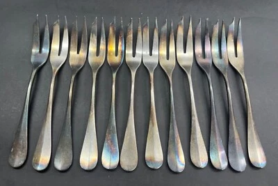 ФРАНЦУЗСКИЙ CHRISTOFLE FIDELIO БАГЕТ УСТРИЦЫ / МОЛЛЮСКИ ВИЛКИ КОМПЛЕКТ ДЛЯ 12 - Изображение 1 из 4