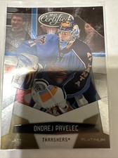 2010-11 Panini Certified Ondrej Pavelec Platinum/25