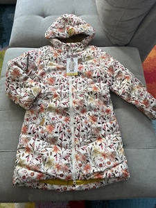 NWT Mondetta Youth Girls Floral 700 Fill Down Parka Small 7/8 - Picture 1 of 6