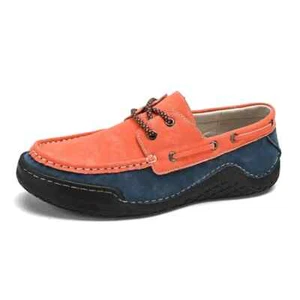Leather Men's Casual Shoes Non-slip Comfortable Loafers Moccasins Flats Shoes - Picture 1 of 11