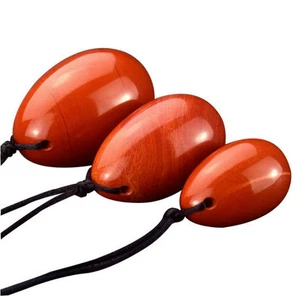 3 pcs/set Drilled Natural Yoni Crystal Gem Kegel Exercise Egg Stone Massage Jade - Picture 1 of 5