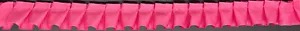 7/8" hot pink grosgrain pleated ribbon fabric trim 6 yards - Picture 1 of 1