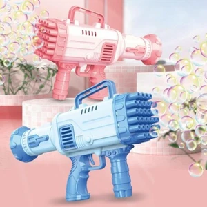 PISTOLA SPARA BOLLE DI SAPONE SPARABOLLE + 1 RICARICA GIOCATTOLO BAMBINO - Picture 1 of 12