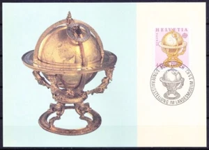 Switzerland 1983 Maxi card, Celestial Globe of Jost Burgi, Astronomers Astronomy - Picture 1 of 1