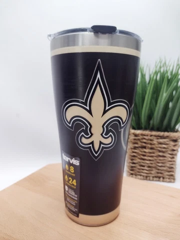 Tervis - 30oz Stainless Steel tumbler - NFL - New Orleans Saints (RUSH) Cover