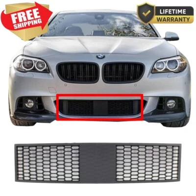 For 2011-2016 BMW 528I 535I 550I Black Bumper Grille Front Center, Lower - Image 1 of 4