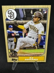 2022 Topps Update Series - 1987 Topps Baseball #87TBU-10 C.J. Abrams (RC) - Picture 1 of 2