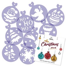 Biscotto Cottura Decorazione Stencil NATALE albero di natale angelo