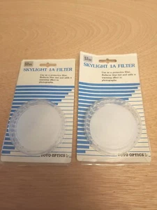 (2) Toyo Optics 52mm SKYLIGHT 1A FILTER VINTAGE BRAND NEW MADE IN JAPAN - Picture 1 of 4