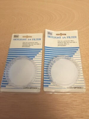 (2) Toyo Optics 52mm SKYLIGHT 1A FILTER VINTAGE BRAND NEW MADE IN JAPAN - Image 1 of 4