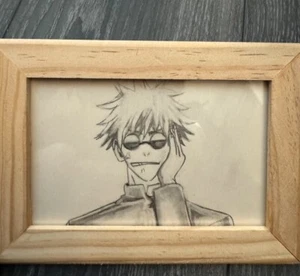 Gojo Satoru Art Framed Anime Art jujutsu kaisen - Picture 1 of 3