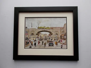 TERRY GORMAN PRINT FRAMED - THE WICKER 1988 SHEFFIELD - Picture 1 of 2