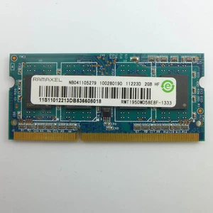 2 GB DDR3 SDRAM PC3-10600 (DDR3-1333) RMT1950MD58E8F-1333 Ram Memoria Ramaxel - Foto 1 di 2