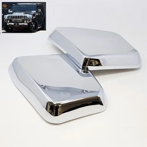 For 03-09 HUMMER H2 SUT SUV Chrome Intake Trim Cover Hood Top Cap Set Right Left - Bild 1 von 8