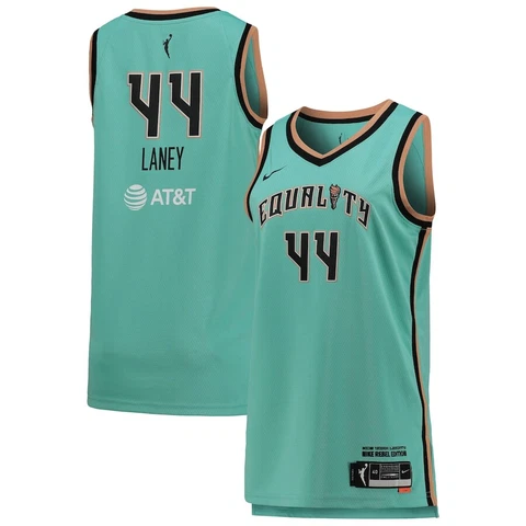 New York Liberty Betnijah Laney #44 Nike Women's Green WNBA Rebel Edition Jersey Cover