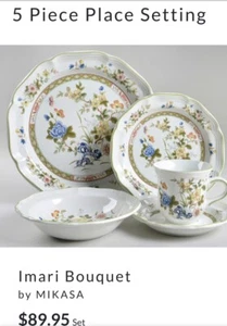 Mikasa Heritage Imari Bouquet F2006 5-teilige Platzeinstellungen (4 Sets verfügbar) - Bild 1 von 16