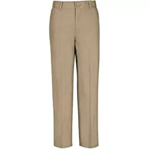 Real School, Boys Husky Size Flat Front Pants School Uniform Approved, Size: 10H - Picture 1 of 2