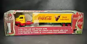 Vintage Coca-Cola 1950 Cab and Truck Trailer Bank (NIB) - Picture 1 of 1