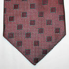 NEW Bruno Pirttelli Silk Neck Tie Burgundu and Gray with Black Pattern 998