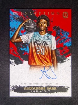2021-22 Topps Inception Alexandre Sarr Auto /75 - Image 1 of 2