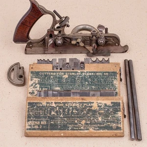 Antiguo avión combinado Stanley No.45 con cortadores - Imagen 1 de 8
