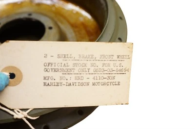 Harley 45" WLA Solo Front Brake Drum OEM 4110-30N *2818A 1  - Bild 1 von 2