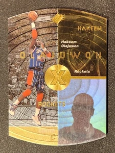 1997-98 Upper Deck SPX Gold Hakeem Olajuwon #18 Die-Cut Hologram Rockets HOF  - Picture 1 of 3