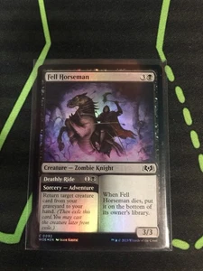MTG Magic The Gathering Fell Horseman Foil WOE Black Zombie - Bild 1 von 1