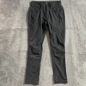 Pantalones PrAna para mujer talla 2 calce recto gris ligero elástico rodillas antidesgarros - Imagen 1 de 10