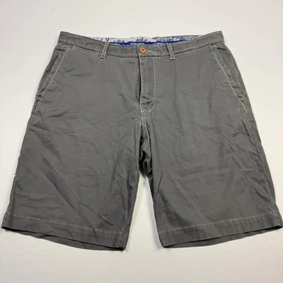 Pantalones Cortos Tommy Bahama Para Hombres 34 Gris Chino Frente Plano Elastizados Informales Caminar Golf Foto 1 de 4