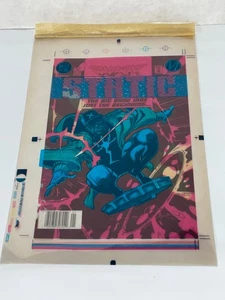 DC/MILESTONE COMICS STATIC #8 PORTADA ARTE ORIGINAL 7 CAPAS IMPRESIÓN CELULAR NEGATIVOS - Imagen 1 de 9