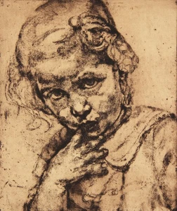 PEPI VON WEIXLGÄRTNER NEUTRA - Mädchenporträt - Radierung - um 1910 - Picture 1 of 2