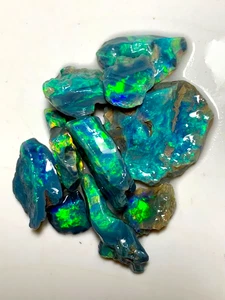 Tops* Lightning Ridge Black Opal Paket. Hochwertiger australischer Opal grobe Edelsteine - Bild 1 von 3