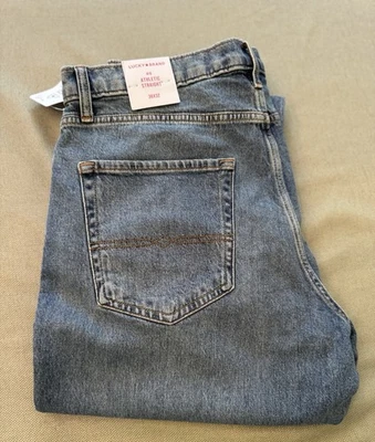 Men's Lucky Brand 410 Athletic Slim Blue Jeans 36x32 NWT MSRP $99 - Image 1 of 4