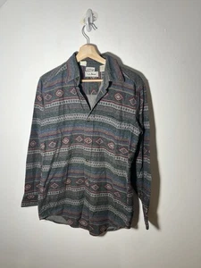 Vintage LL Bean Southwestern Aztec Button Down Shirt 20.5 x 31 Size Small - Picture 1 of 5