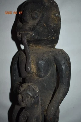 FIGURAS DAYAK RITUAL CHAMANES IRONWD 17" 1900S Foto 1 de 3