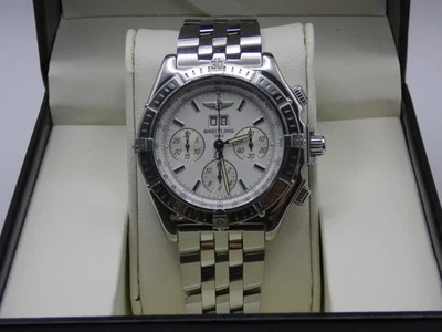 BREITLING CROSSWIND SPECIAL SS 44MM BEAUTIFUL WHITE DIAL MENS WATCH A44355 - Image 1 of 4