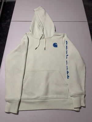 Sudadera con Capucha Carhart Para Mujer Calce Relajado Peso Medio Logo Manga Gráfica Extra Pequeña Foto 1 de 4