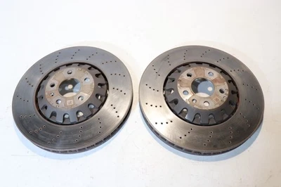 AUDI A5 RS5 B9 F5 FRONT DRILLED BRAKE DISCS 4M0615301AM  375MM - Image 1 of 4
