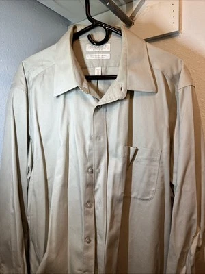 Camisa de vestir ajustada Gold Label Roundtree And Yorke sin planchar talla 18-35 Foto 1 de 3