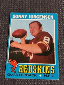 1971 Topps Football Sonny Jurgensen #50 - VG - Soft Corners - No Creases - Bild 1 von 2