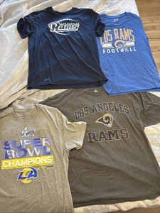 Lot Of 4 LA Rams 3 XL 1 XXL Tee Shirts NFL Football Nike Majestic Fanatics Mens - Bild 1 von 20