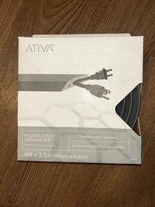Ativa 6ft Floor Cord & Cable Organizer - Afbeelding 1 van 2