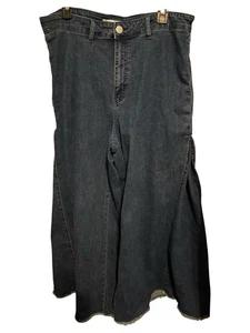 Pantalones de mezclilla acampanados A Beautiful Soul lavado oscuro talla 16 - Imagen 1 de 10
