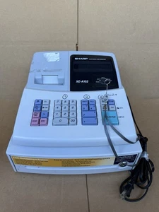 Bonita caja registradora electrónica Sharp XE-A102 limpia con llave probada funcionando - Imagen 1 de 7
